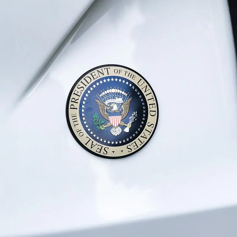 U.S. Presidential Emblem Car Sticker Personalized Metal Decal for Car Body Decoration Side Emblem Tail Emblem