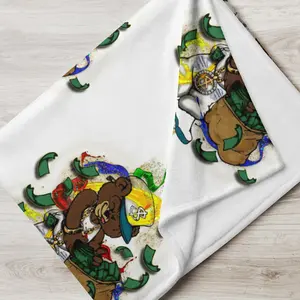LIMITED EDITION MoneyBear Allergen-Free Cozy Cuddle Buddy Blanket, Soft Textile Bedding Throw, Allergen-Free Blankets