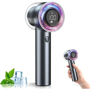 1-100 Speed Portable Handheld Turbo Fan, ?15000RPM?Ultra ,Personal Hand Held Travel Fans,5000mAh  Rechargeable Mini Fans,Digital Display,Small Pocket Fan for Summer Essential