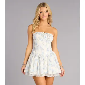 Pretty Please Floral Skater Dress