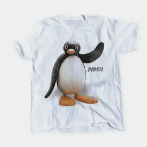 Vintage 1994 'pingu' White T-Shirt Unisex Shirt Funny Shirt Graphic Unisex Tee All Color All Size Go-To Tee For Everyone Relaxed Everyday