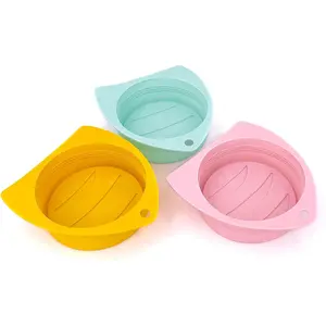 3 Pack Dog Cat Food Can Lids - Silicone Stretch Lids Covers for Pet Food Cans, Reusable Universal Size Fit Medium and Large Size Cans