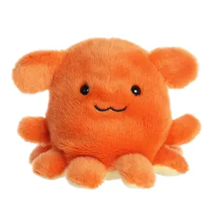 Palm Pals Adorable Ditsy Octopus 5 inch Orange Mini Soft Plush Collectable Stuffed Animal