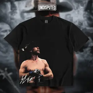 UNDISPUTED Cowboy Cerrone Signature Heavy Cotton Unisex T-shirt UFC Shirt BMF Ranch Fan Apparel Casual Street Style Direct-to-garment Printing