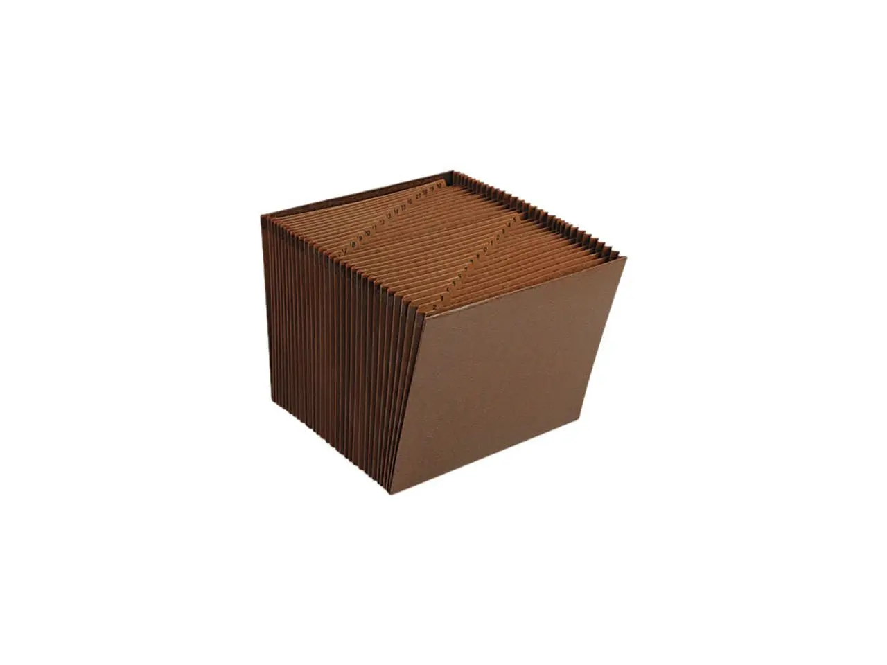 Smead 70467 1-31 Open Expanding File, 31 Pockets, Letter, Leather-Like Redrope