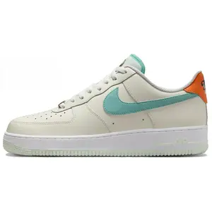 Nike Air Force 1 Low-Top Sneakers for Men in Beige Green