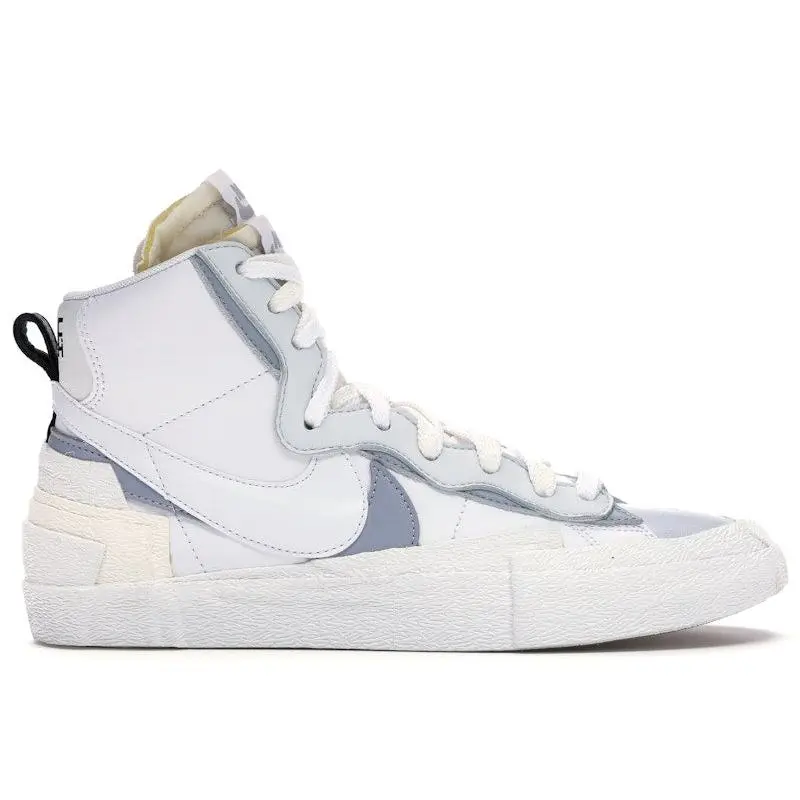 Nike Men's Blazer Mid sacai White Grey, from StockX