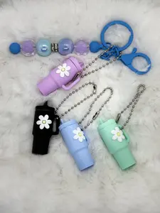 Mini  Keychain  Silicone  Tumbler  Shaped