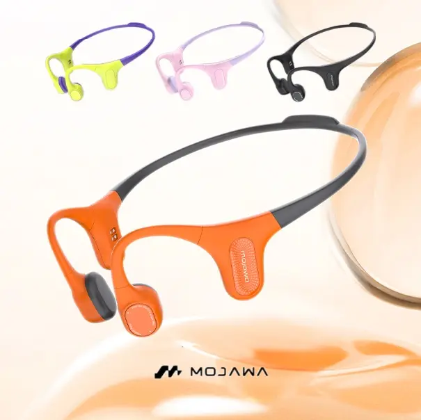 MOJAWA AERRA Wireless Bone Conductor Headset - Amphibious Bone Conduction Audio, Noise Cancellation, IP67 Waterproof, 8-Hour Battery, Open-Ear Design, Stereo Headphone