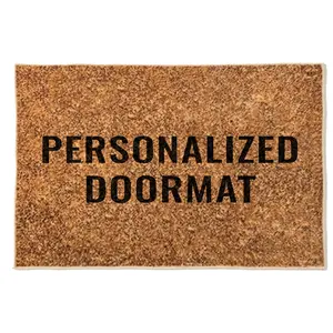 Custom Text Aesthetic Personalized Doormat Soft Flannel and Magic Diatom Mud Entryway Mat Anti Slip and Absorbent Housewarming Gift