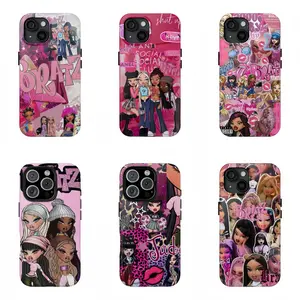 B-Bratz Girl Phone Case|Y2k Girl Phone Case|Gifts For Women |Cartoon Phone Case|Compatible For iPhone 17 Pro Max 16 15 14 13 12 11 for Samsung S21 S22 S23 S24 S25 Phone Case|Tough phone case |Halloween gift