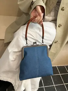 1pc  Women's handbag, solid color and clean color crossbody bag, fashionable, versatile, casual and simple, suitable for daily work, commuting, shopping and dining. Elegant minimalist handbag Women's handbag Handheld Bag Purse