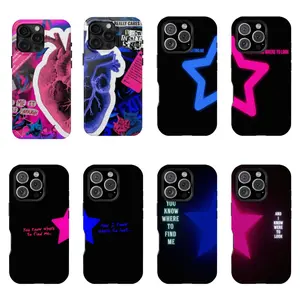 TV Girl matching Couple Double-layer durable phone Cases For iPhone 17 16 15 14 13 12 Promax Pro Plus, hard shell protection ,Unique design,best Gift