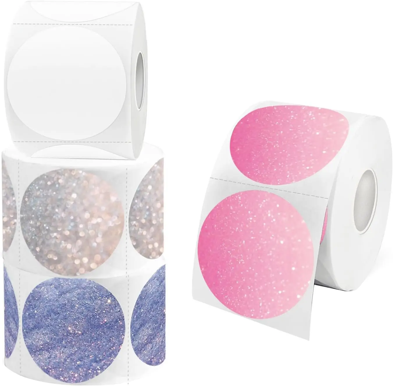 STARBOLING 2-in Direct Thermal Self-Adhesive Stickers - 4 Rolls (2400 Thermal Labels Total) for Barcodes, Shipping Labeling Tasks, Compatible with Rollo, Zebra, MUNBYN Printers