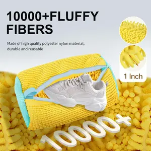 Washing Shoes Bag Cotton Laundry Net Fluffy fibers Easily remove dirt Washing Bags Anti-deformation Shoes Clothes Organizer