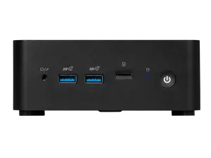 MSI Cubi NUC 1M-009BUS Black Mini PC Barebone, with Intel Core 7 150 U, Thunderbolt 4, Dual 2.5G LAN, 4 USB ,Quadruple Display Support, Single Unit - Memory and Storage Sold Separately