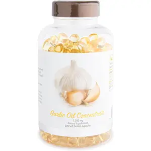 Nu-Health Garlic Oil Capsules 1500mg Equivalent (from 3mg Garlic Oil Concentrate) – High Potency Formula with Natural Compounds, Supports Circulation & Overall Wellness, 500 Softgels