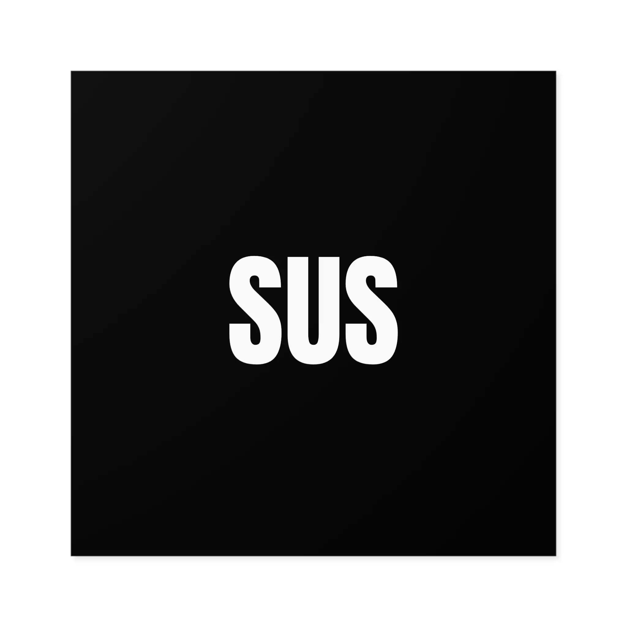 Sus 6" Square Premium Vinyl Travel Sticker for Luggage, Cars, Trucks, Coolers, Laptops and More