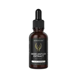 Reindeer Farms - GMO FREE, Organic Deer Antler Supplement - 3000mg Elite Healthcare Edible top support vitamin  and Dietary Fitness