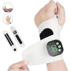WCOLUE Hand Massager Wrist EMS Pulse Therapy Device for Carpal Tunnel & Arthritis Relief 10 Modes 29 Levels with Microcurrent for Hands &Wrist Portable Therapy,Ideal gift for parents,wives and family members,Complies with hand ergonomics Father's Day Gift