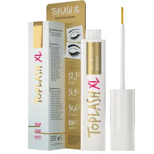 Toplash Eyelash & Eyebrow Booster XL - 6ml Natural Lash Serum, Eyelash Enhancer, Eyebrow Growth Conditioner