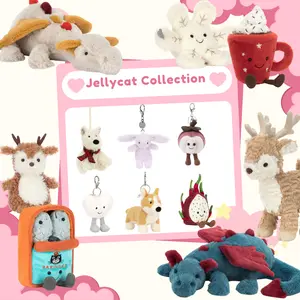 Jellycat Keychain Collection – Cute Soft Character Bag Charm, Backpack Pendant, Aesthetic Gift Accessory