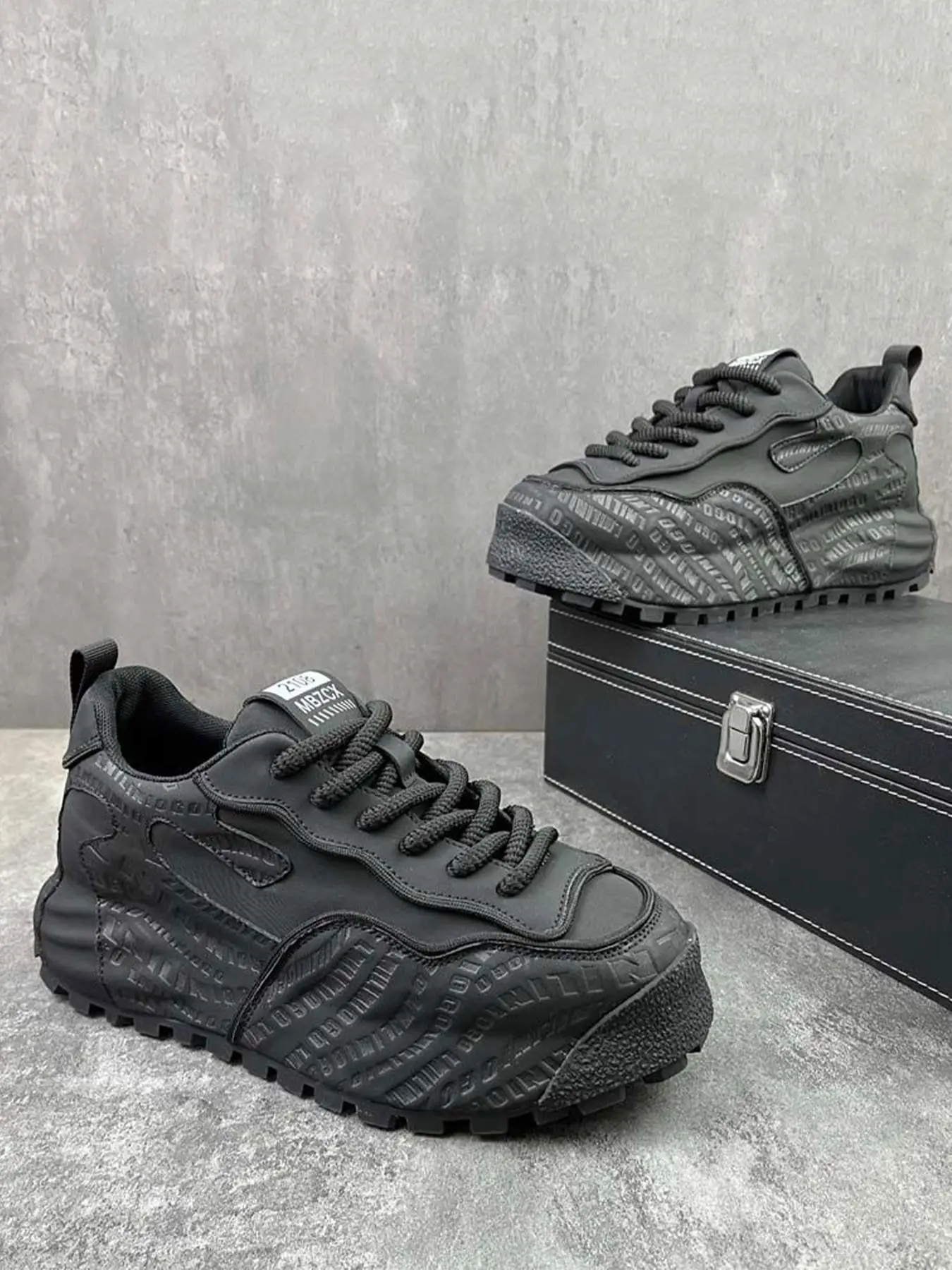 Men's Colorblock Lace Up Low Top Platform Athletic Shoes, Casual Breathable Comfortable Sports Running Shoes, Male All-match Round Toe Chunky Casual S