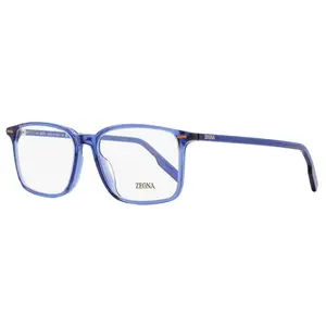 Zegna High Bridge Eyeglasses EZ5257-H 090 Transaparent Blue 55mm