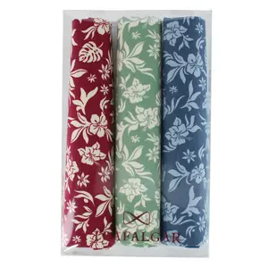Trafalgar Oleander Floral and Vine Patterned Handkerchiefs (Pack of 3), Handkerchiefs
