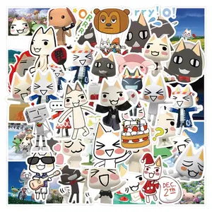 Dorothy Cat 60 pcs Vinyl Decal Stickers for Laptop & Water Bottle Waterproof Durable Easy Apply Remove No Residue