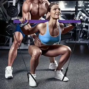 Multifunctional Yoga & Pulley Rack, Portable Durable Fitness Equipment with Resistance Band, Home Gym Workout Equipment for Yoga, Deep Squat, Stretching Training,At Home Gym Equipment, Workout Bands