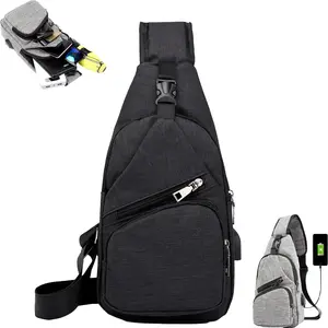 Sling Bag for Men Women, One Strap Over the Shoulder Crossbody Fanny Pack Backpack Chest Bag for Hiking/Travel/Outdoor