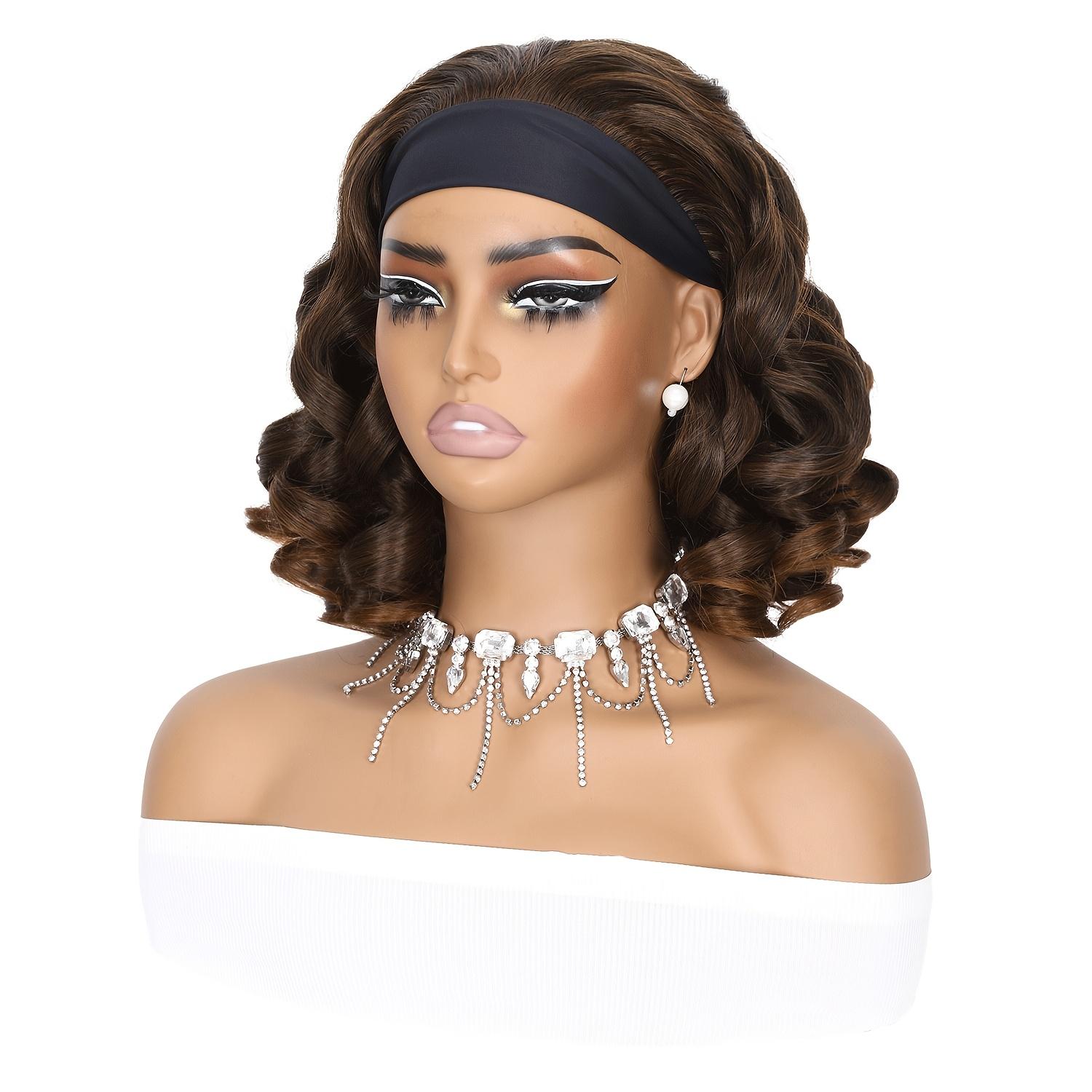 Headband Curly Wigs for Synthetic Wig for Daily & Party Wear for Daily Party, Christmas, Cosplay, Parties, Etc.