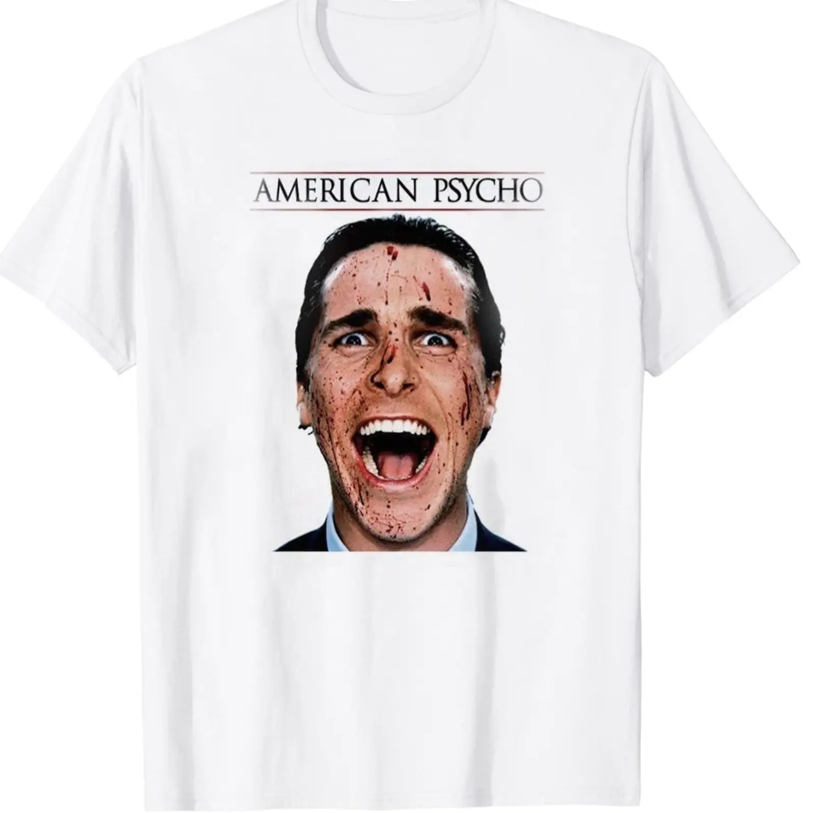 VintageTee Psycho Movie Patrick Bateman T-Shirts, American Psychho Horror Film Retro Homage T-shirt, Patrick Bateman Vintage T-shirt, Halloween Gifts For Him, Her, Friends, Horror Film Fan halloween shirt
