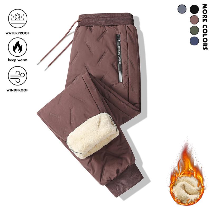 3Pcs Men's Fleece Lined Solid Color Sweatpants with Drawstring, Casual Thick Pants Suitable for Cold Weather in Winter, Perfect as a Gift Elastic Fabric Outdoor Pocket 3Pcs Men's Fleece Lined Solid Color Sweatpants with Drawstring, Casual Thick Pants Suitable for Cold Weather in Winter, Perfect as a Gift Elastic Fabric Outdoor Pocket