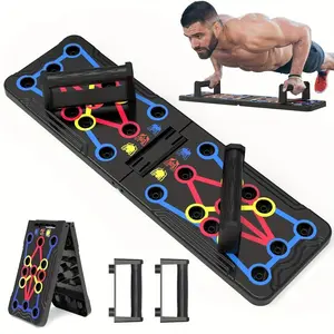 Muscle Exercise Push-up Board, Portable Foldable Push-up Bar, Push Up Bars, Household Exercise Tool, Push-up Training Stand for Home, Gym, Workout, At Home Gym Equipment