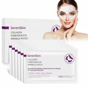 SerenSkin Hydrogel Patches for Forehead and Eyes – 18CT(6X3), Stay-Put Design That Moves with You, Hydrating and Firming for Expression Lines, Under-Eye Area, Dermatologist-Tested
