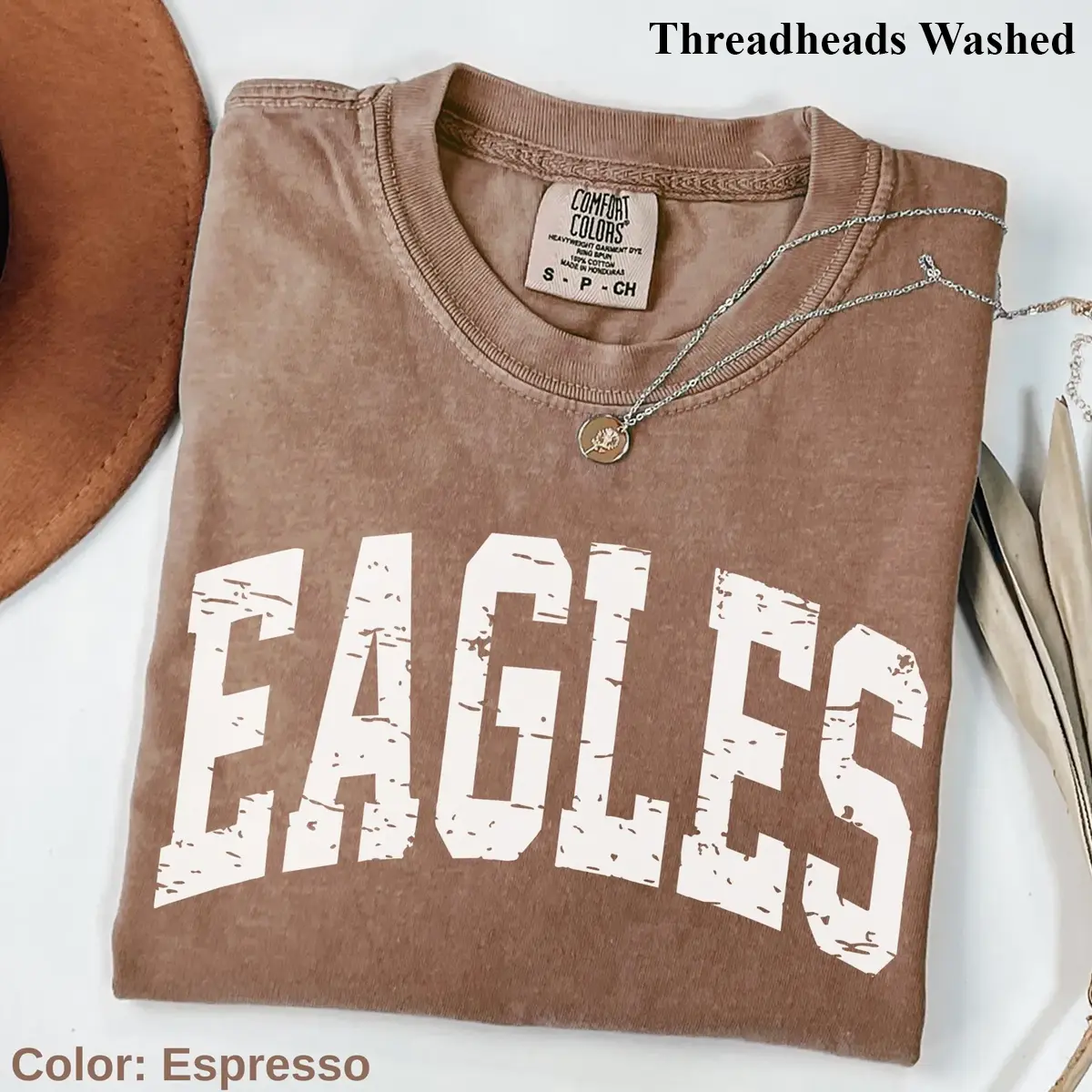 Comfort Colors Vintage Eagles Shirt, Eagles Game Day Shirt, College Spirit Eagle Mascot shirt, Teacher Gameday Shirt Top Womenswear Gift for Her