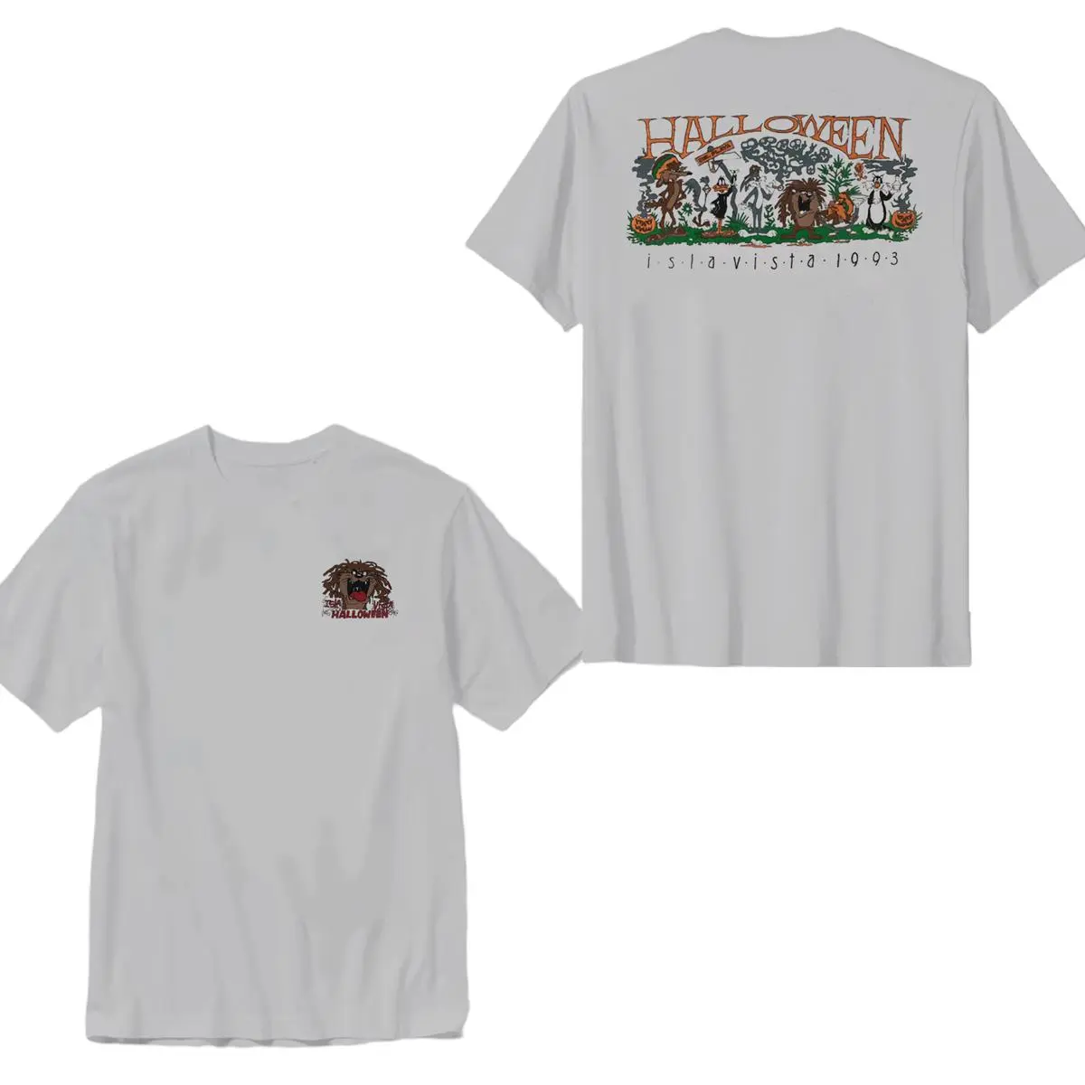 1993 Gauchos Basketball Halloween Cartoon Funny Sport Grey Unisex Cotton Men's T-Shirt vintage