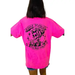 Stitched Smile - "Good Moms Say Bad Words" Short Sleeve Graphic Tee (Reg/Plus)