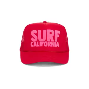 Friday Feelin Surf California Hat in Red Unisex