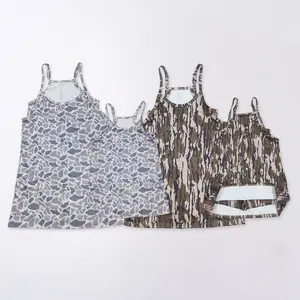 Women Grey camo Tank Athletic dress