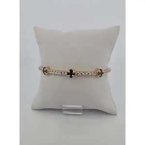 MANILLA 14K Weight 10.1 CON CLOVER NEGROS