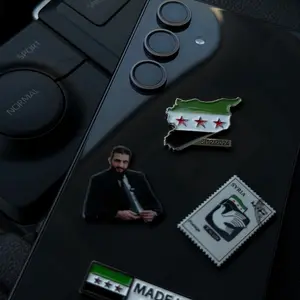Syrian  Metal Sticker | Phone, Laptop & Car | Simple & Meaningful Accessory case ip17promax iphone stickers phone stickers