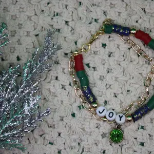Christmas Beaded Bracelet
