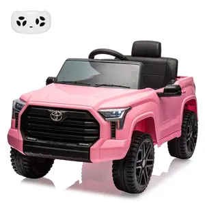 【Restock Sale】GARVEE 12V Licensed Toyota Ride-On Car for Ages 3+, Featuring Remote Control, MP3, LED Lights, Suspension, Double Doors, Safety Belt, Available in Pink, White, Blue, Red, Rose, Green, and Grey - Perfect Ride-On Toy!
