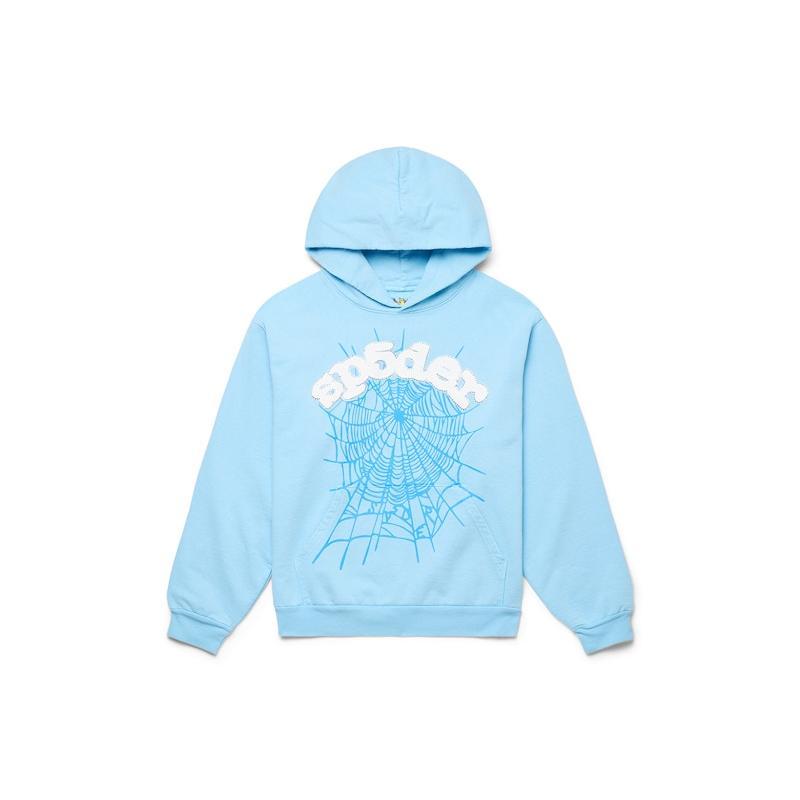 Sp5der Men's Web Hoodie Sky Blue, from StockX - TikTok Shop