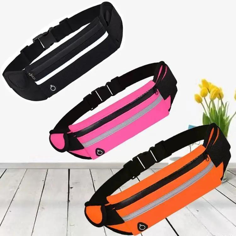 Running Belt Running Waist Pouch Belt Bag  for Women and Men, Large Capacity Belt Running Fanny Pack Hiking Fanny Pack Holder for Cell Phone, Money, and Keys, Adjustable Belt Pouch fits Most Phone and Waist Sizes