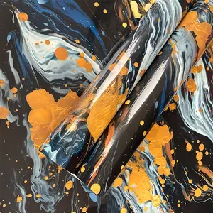 Gold Marble Pattern Wallpaper, Self-Adhesive PVC Wall Sticker, Waterproof Anti-Stain High-End Decorative Strip, Home Decoration