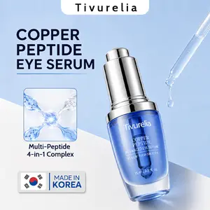 Advanced Eye Serum with Copper Peptides, Korean Skincare Cosmetic for Anti-Wrinkle and Brightening, Lightweight Hydrating Treatment for Dry, Tired Under Eyes, Daily & Evening Use